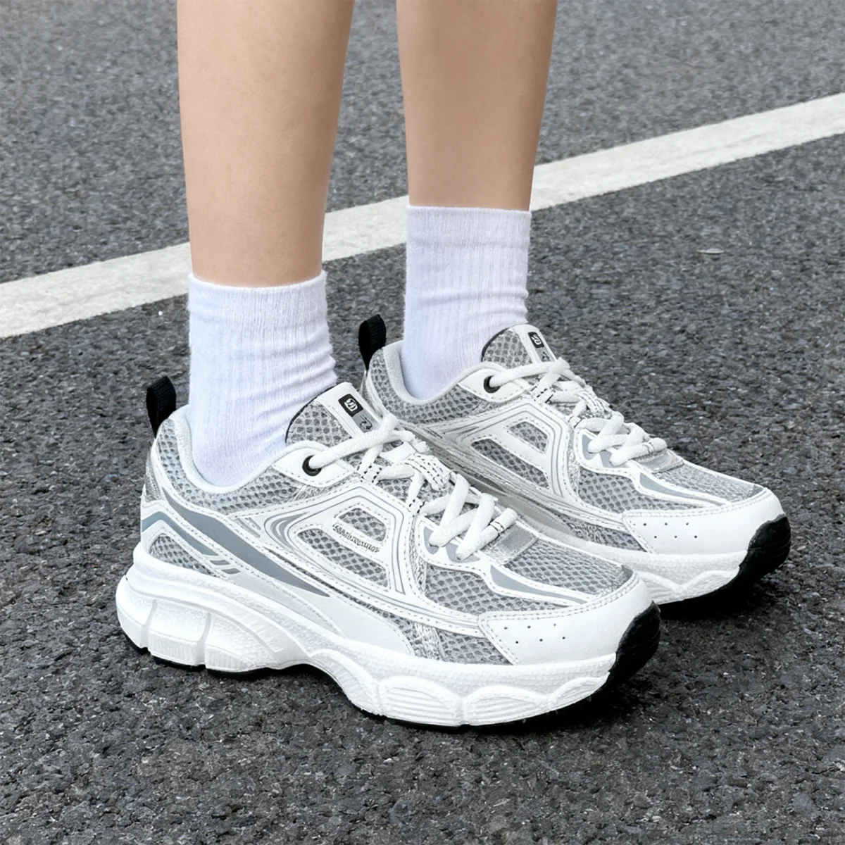 

Baasploa Women Running Shoes Retro Comfort Breathable Sport Shoes Women New Lightweight Casual Sneakers Female Non-Slip Outdoor