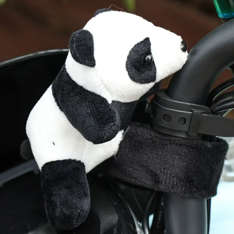 

Motorcycle Handlebar Ornaments Stuffed Plush Animal Cute Panda Car Bicycle Handlebars Decorations Pat Circle Ornaments Doll