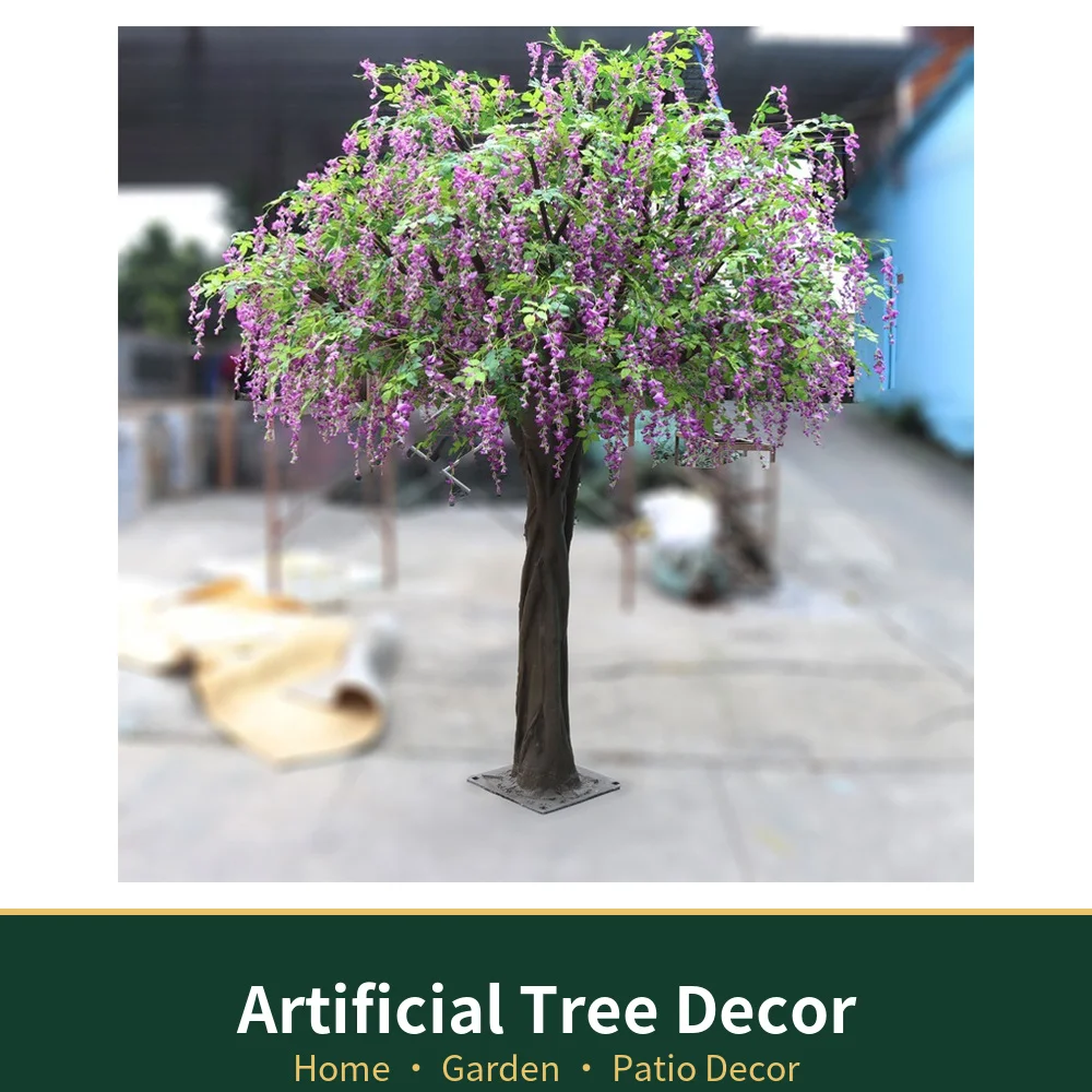 Lifelike Outdoor Landscaping Simulation Bean Blossom, Wedding Home Party Decoration