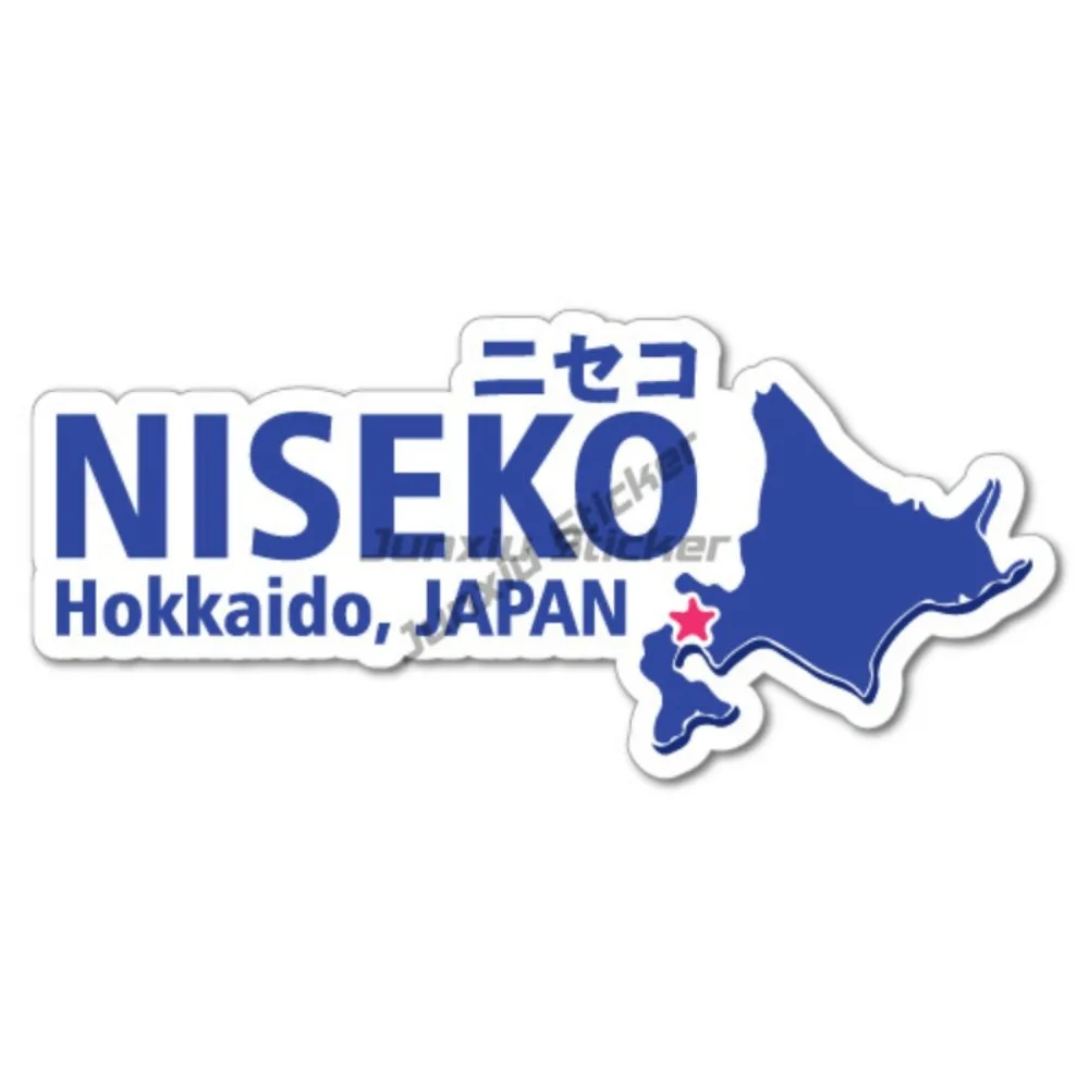 

Niseko Hokkaido Japan Snowboard Ski Winter Sticker Scratch Cover Sticker For Car Bumper Moto Motorcycle