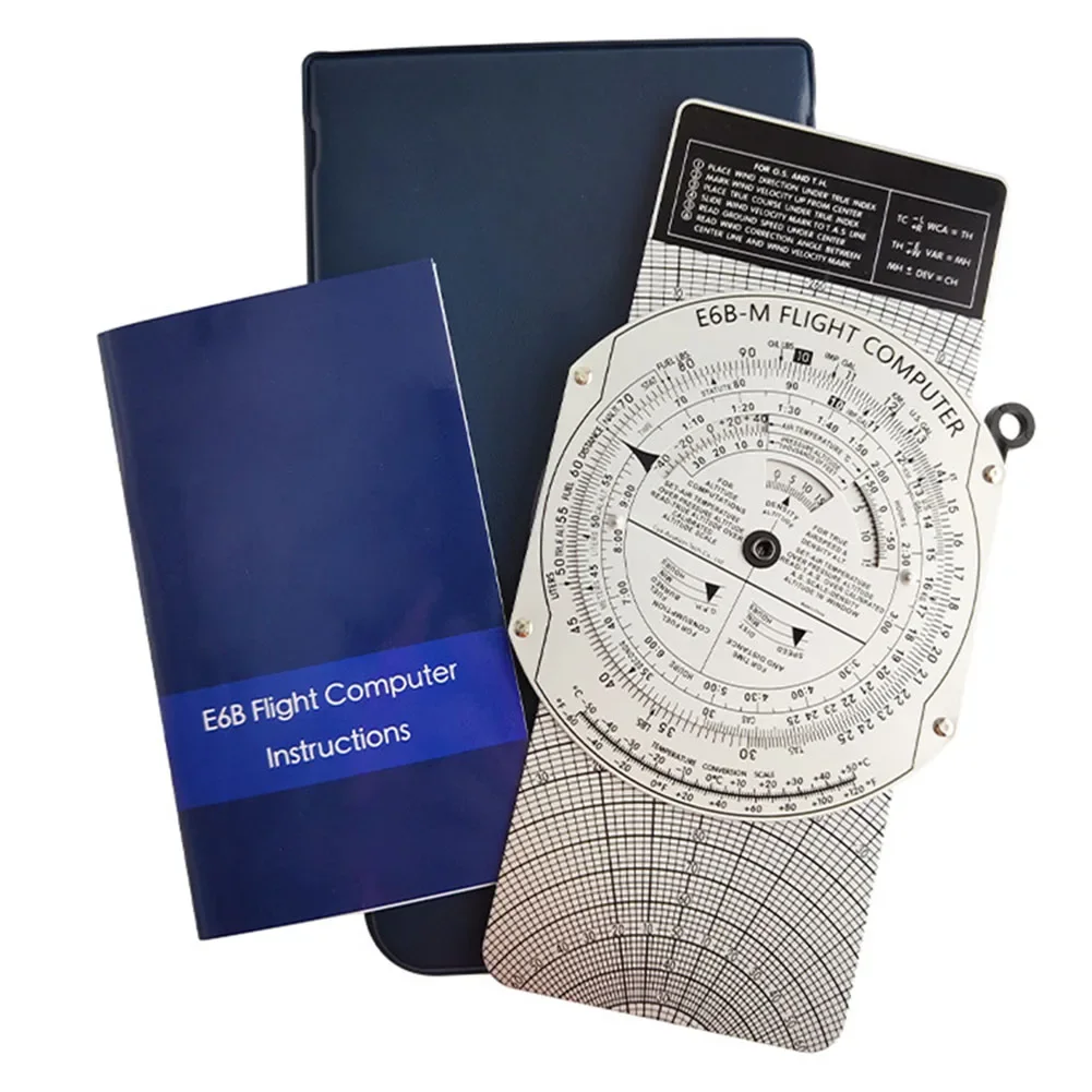 E6B Flight Computer Circular Navigation Slide Rule For Aviation Training Pilot Planning Calculations Of Wind Vector Effects