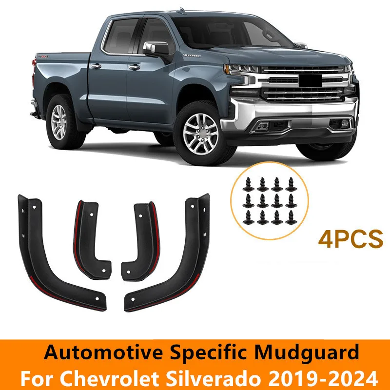 

Брызговики для Chevrolet Silverado 1500 2500 3500 GMC, аксессуары для Chevrolet 2019 2020 2021 2022