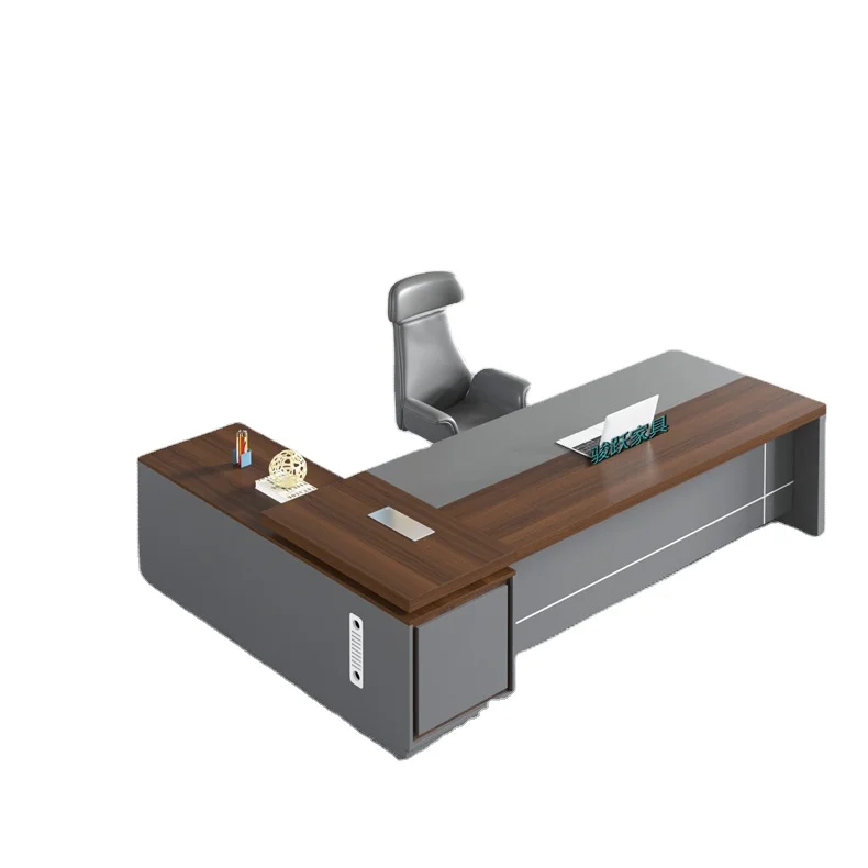 LBZ53 Holz L-förmiger CEO-Büroschreibtisch Bürotisch Chef von Best Manufacturers Büromöbel