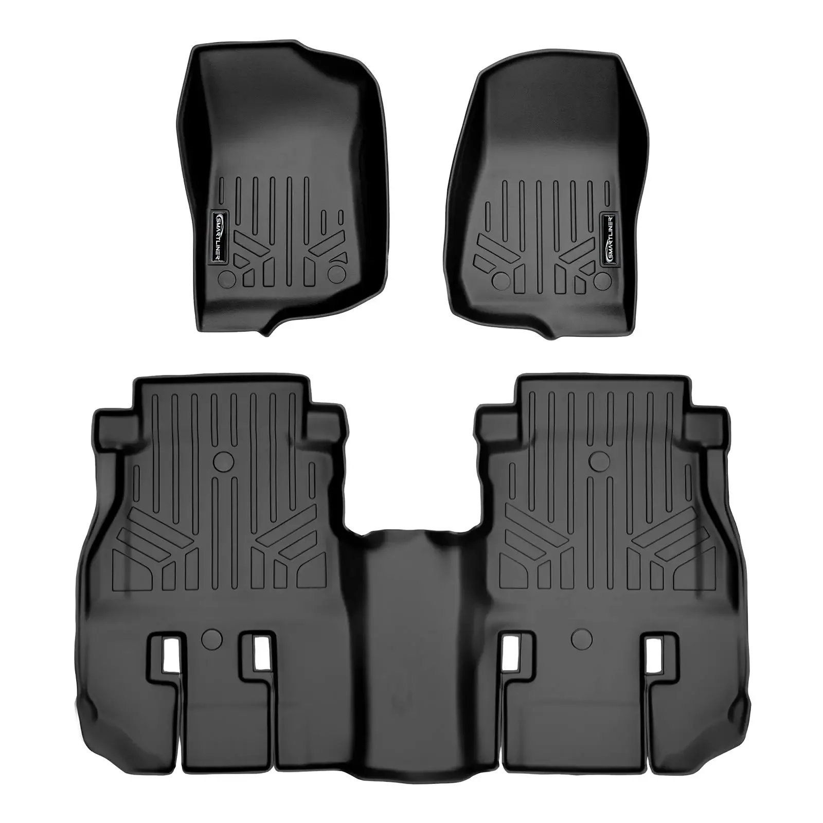 

All Weather Floor Mats Custom Fit For 2018 Jeep 2 Row Set