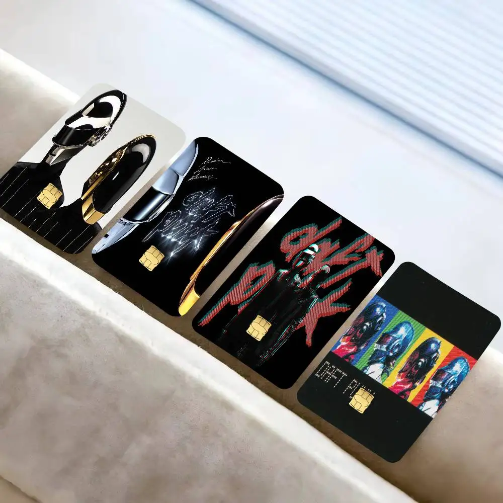 Band D-Daft P-Punk  Anime Credit Card Skin Stickers For Bank Card Bus Metro Card Sticker Waterproof Women
