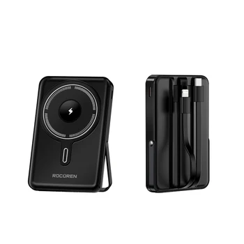 Rocoren PD 22.5W Fast Charging Power Bank 10000mAh Magnetic Wireless Charger for iPhone…