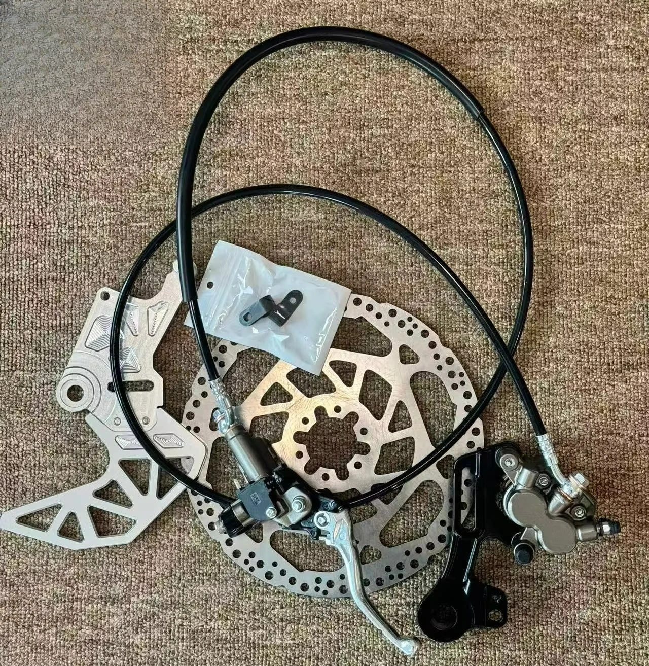 Lightbee Ultrabee Twin Piston Metal + Rubber Electric Off-Road Bike Accessories Black Replacement Rear Brake Calipers