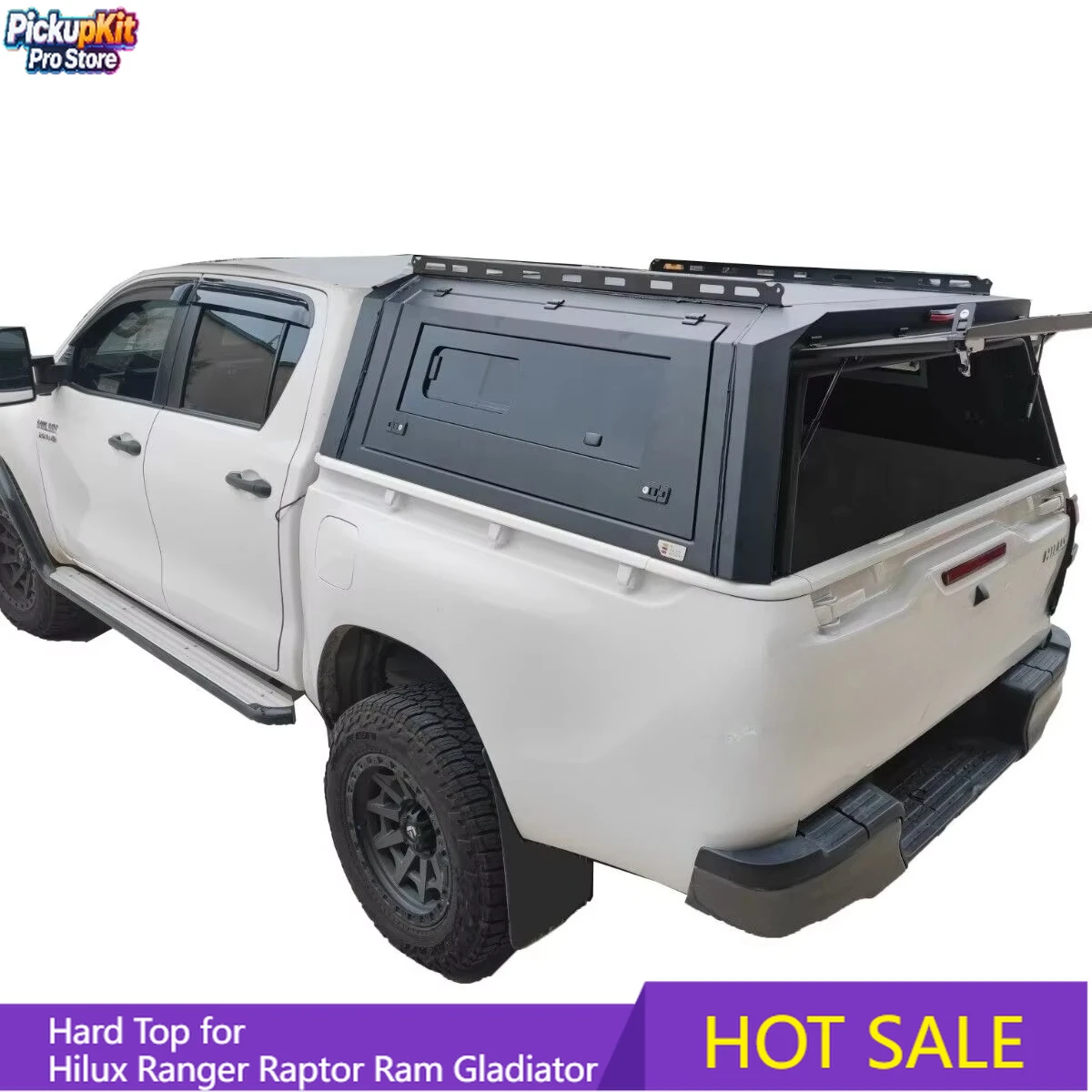 

Custom 4x4 Waterproof Aluminum Pickup Hardtop Camper Canopy Topper for Hilux Ranger Raptor Ram Gladiator