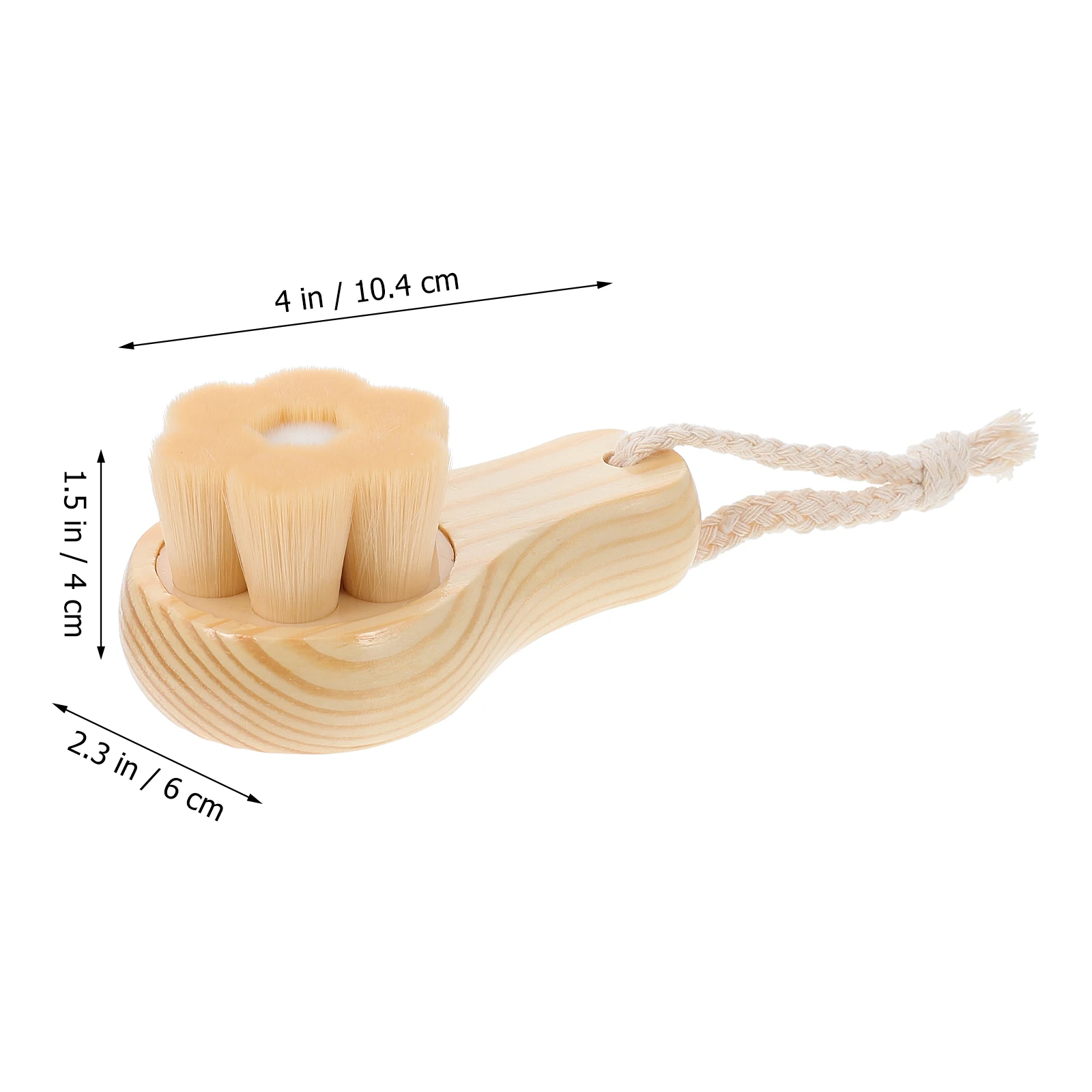 

Facial Cleansing Brush Healthy Skin Friendly Wood Scrubber Exfoliating Cleaning Pores Non Blockage Makeup Removal Rich Foams