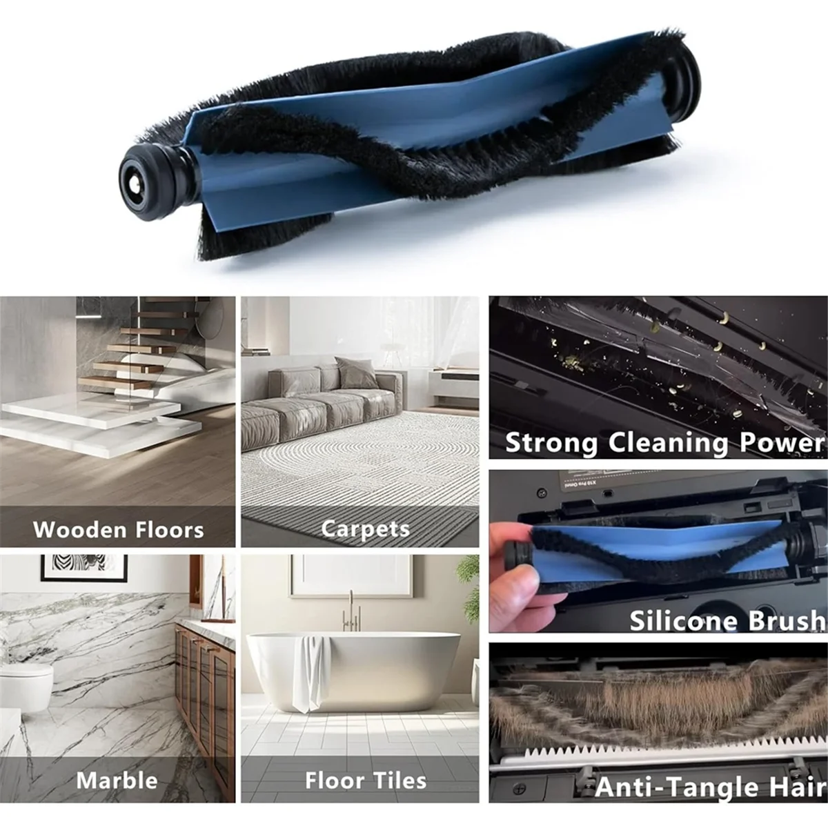 Untuk Eufy X10 Pro Omni Robot Penyedot Debu Sikat Sisi Utama Filter Hepa Suku Cadang Pengganti Kantong Debu Kain Pel # MAYA