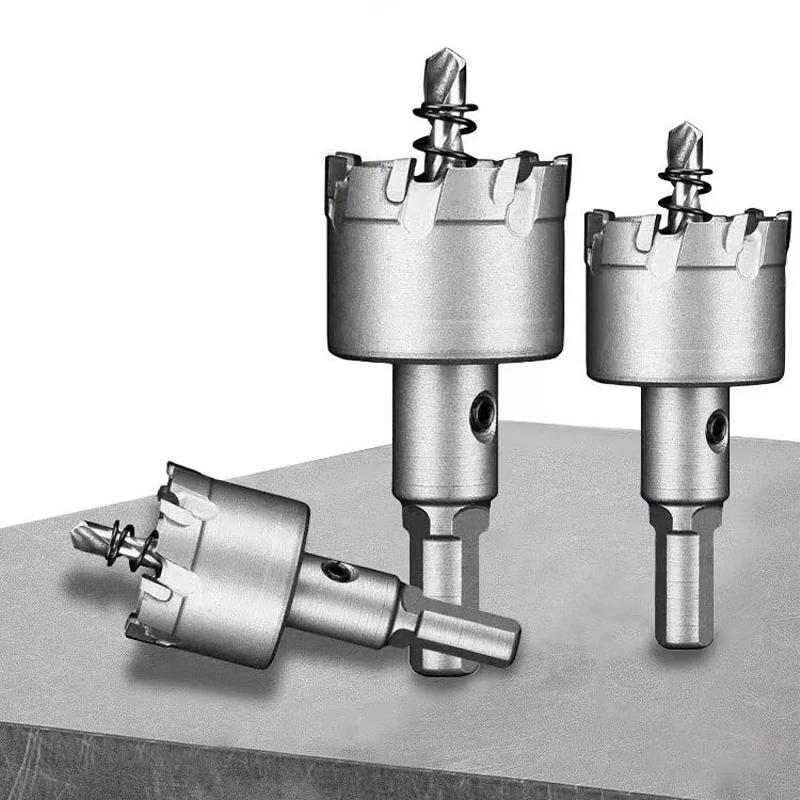 TCT Hole Saw Tungsten Carbide Tipped Core Drill Bit Cobalt Cutter Tools For Stainless Steel Plate Iron Metal