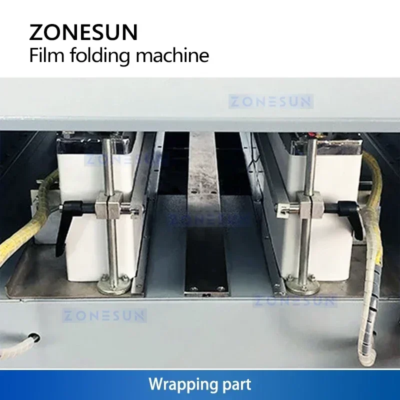 ZONESUN ZS-A3DP1 Semi Automatic Perfume Box Wrapping Machine 2 Side Cellophane Sealer