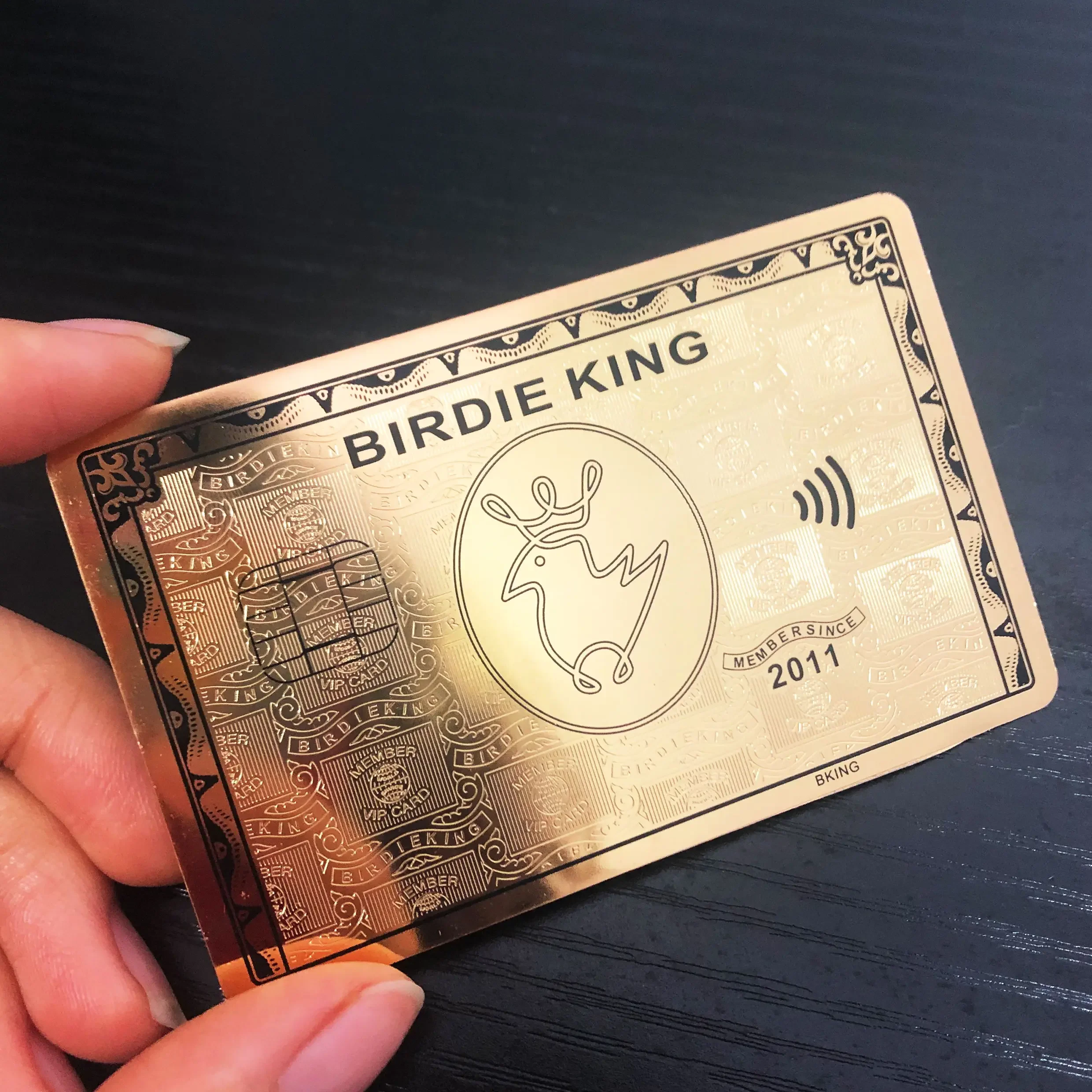 

Customized Stainless Steel Souvenir Metal Gift Credit Card Size Membership Metal Business Card for Laser Engraving