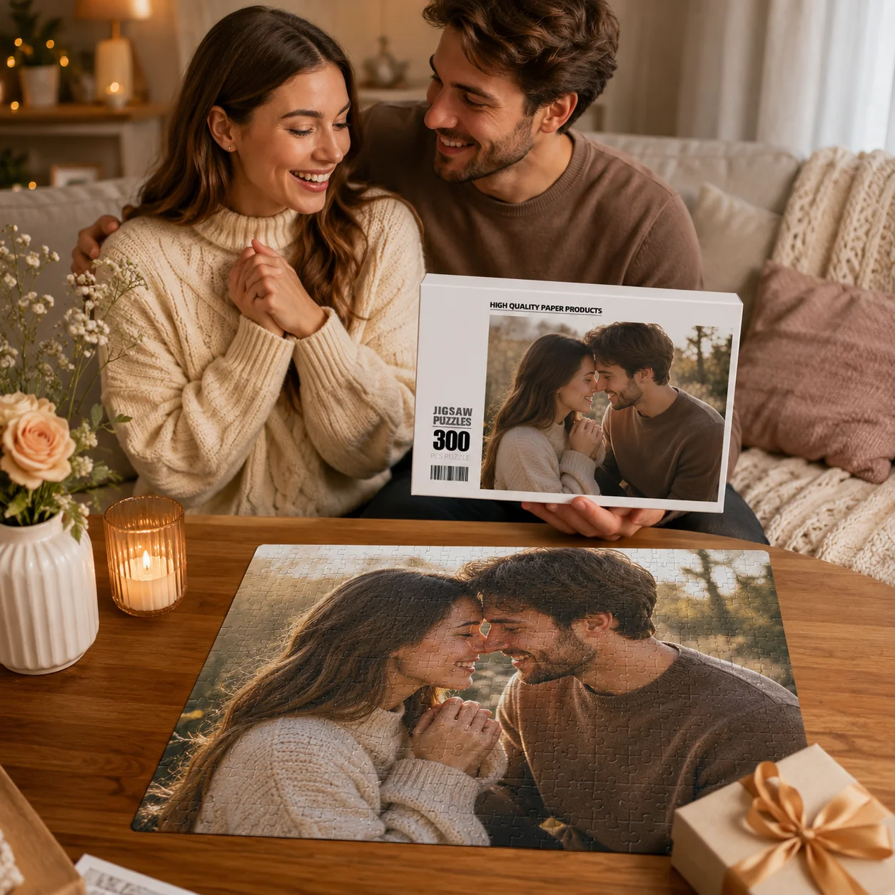 Custom Full-Image Multi-Size Paper Jigsaw Puzzle Personalized Photo Puzzle Gift