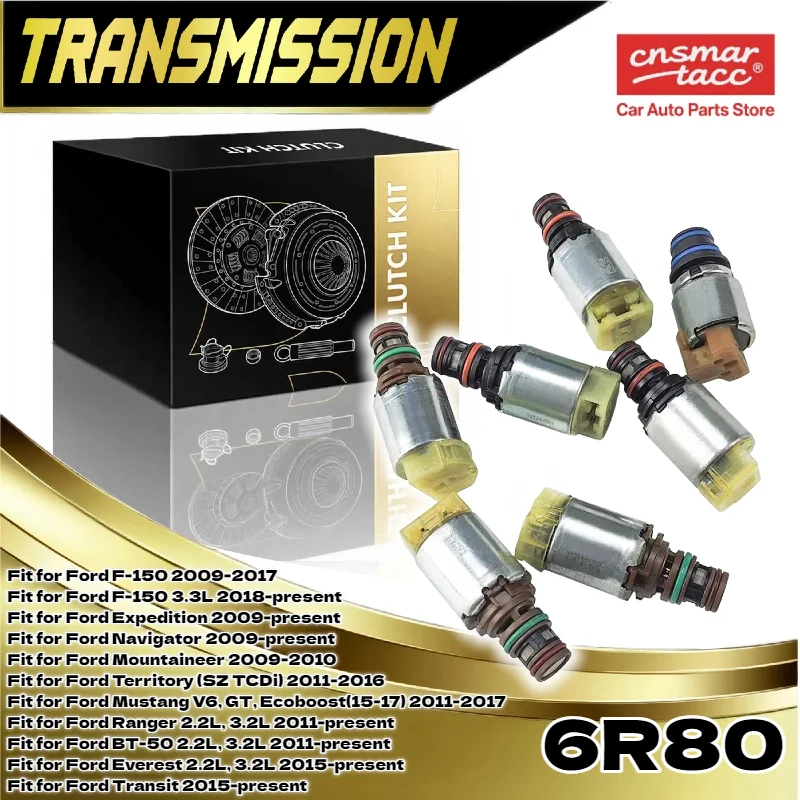 

7 шт. 6R80 комплект соленоидов корпуса клапана коробки передач для F-150/Expedition