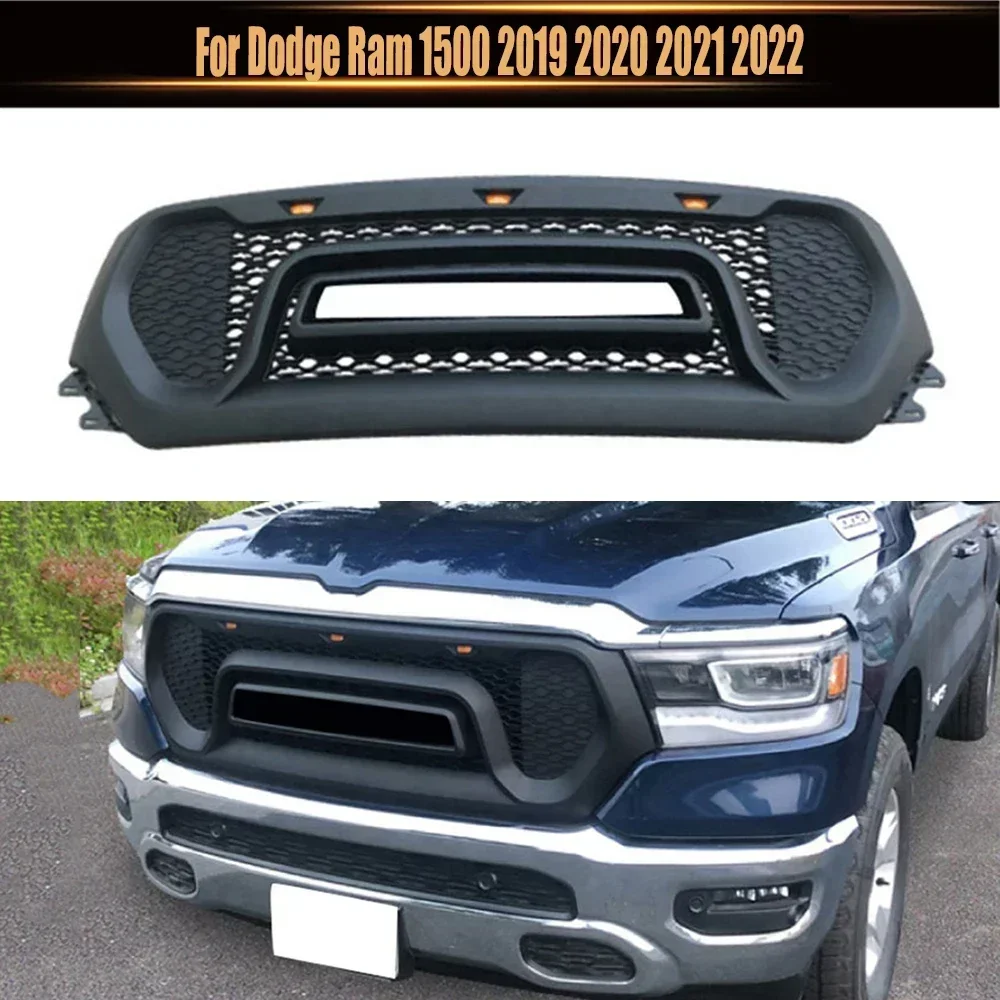 

Radiator Trims Cover Racing Grill Mesh Grills Front Grille Upper Bumper Grilles Modified For Dodge Ram 1500 2019 2020 2021 2022