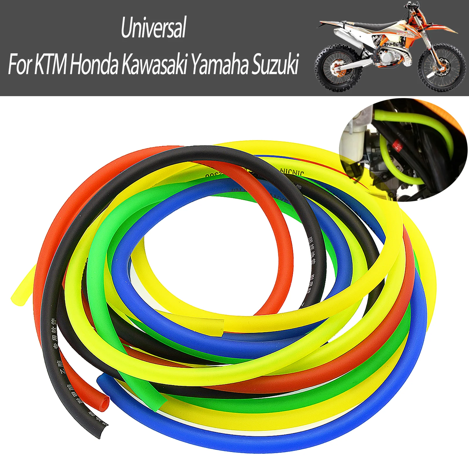 Universal 1 Meter 3 Meter 5 Meter Motorcycle Fuel Filter Motorbike Dirt Hose Line Petrol Pipe Fuel Gas Oil Tube Racer off-road