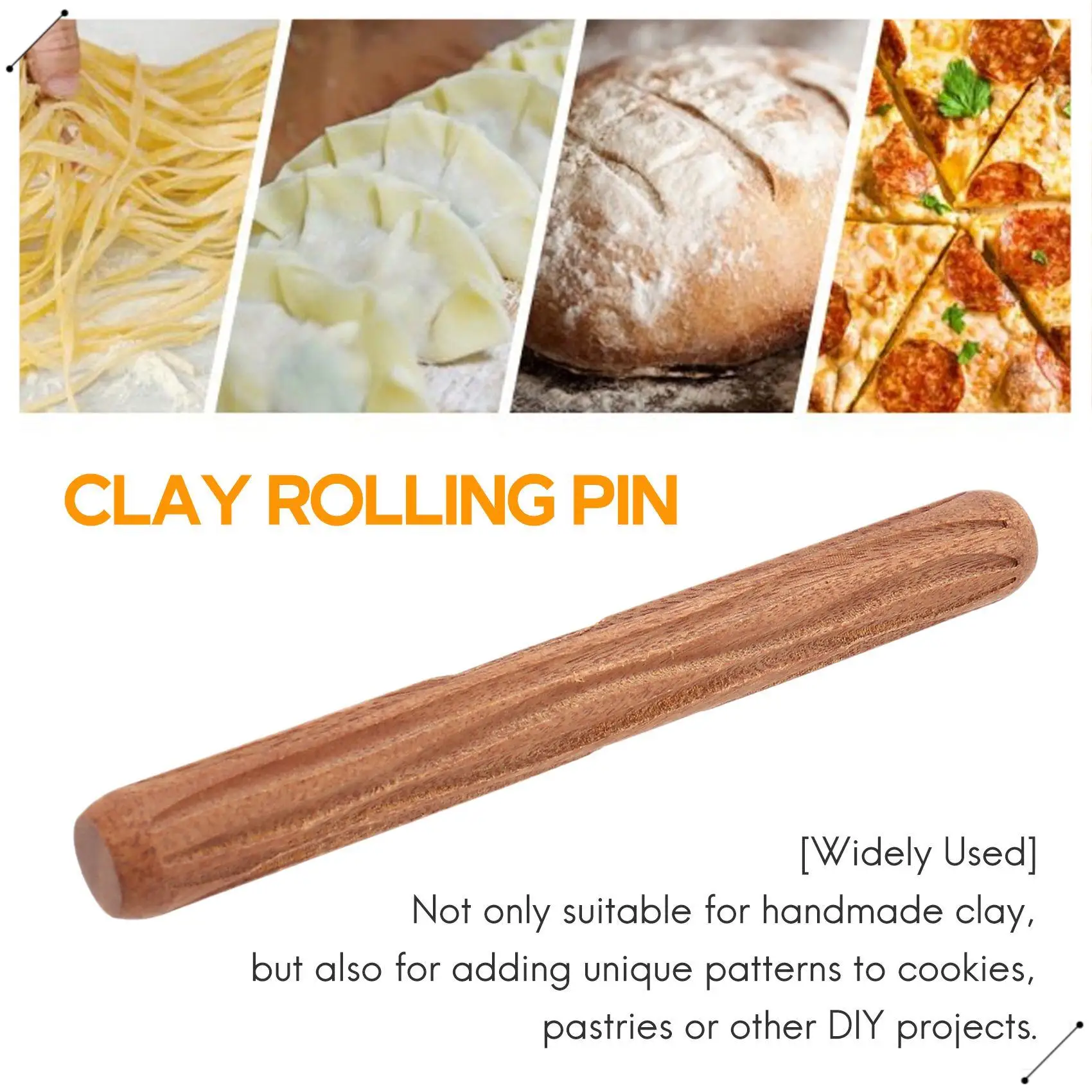 2Pcs Clay Modeling Pattern Rollers, Cobblestone Wood Grain Pattern Clay Rolling Pin Textured Hand Roller Pottery Tools