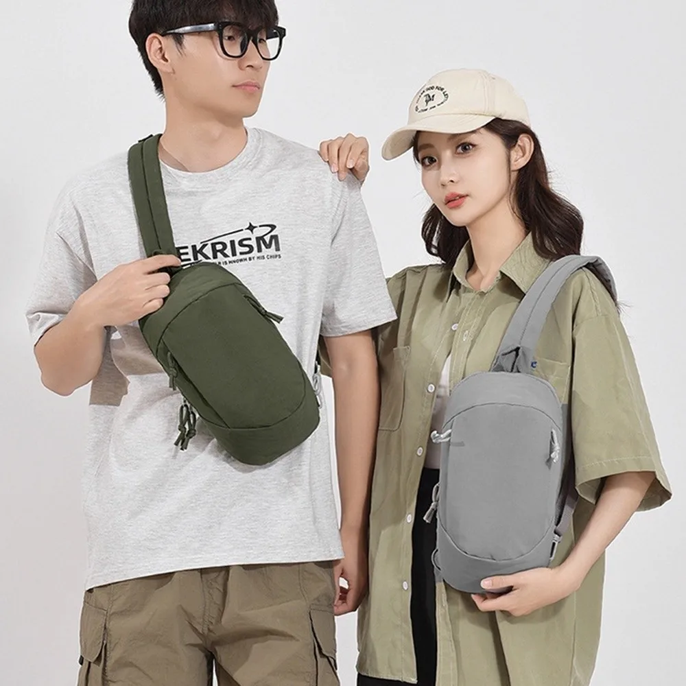 

Casual Men's Chest Bag Large Capacity Commuting Nylon Sling Shoulder Bag Multifunctional Lightweight Male Crossbody Bag Unisex