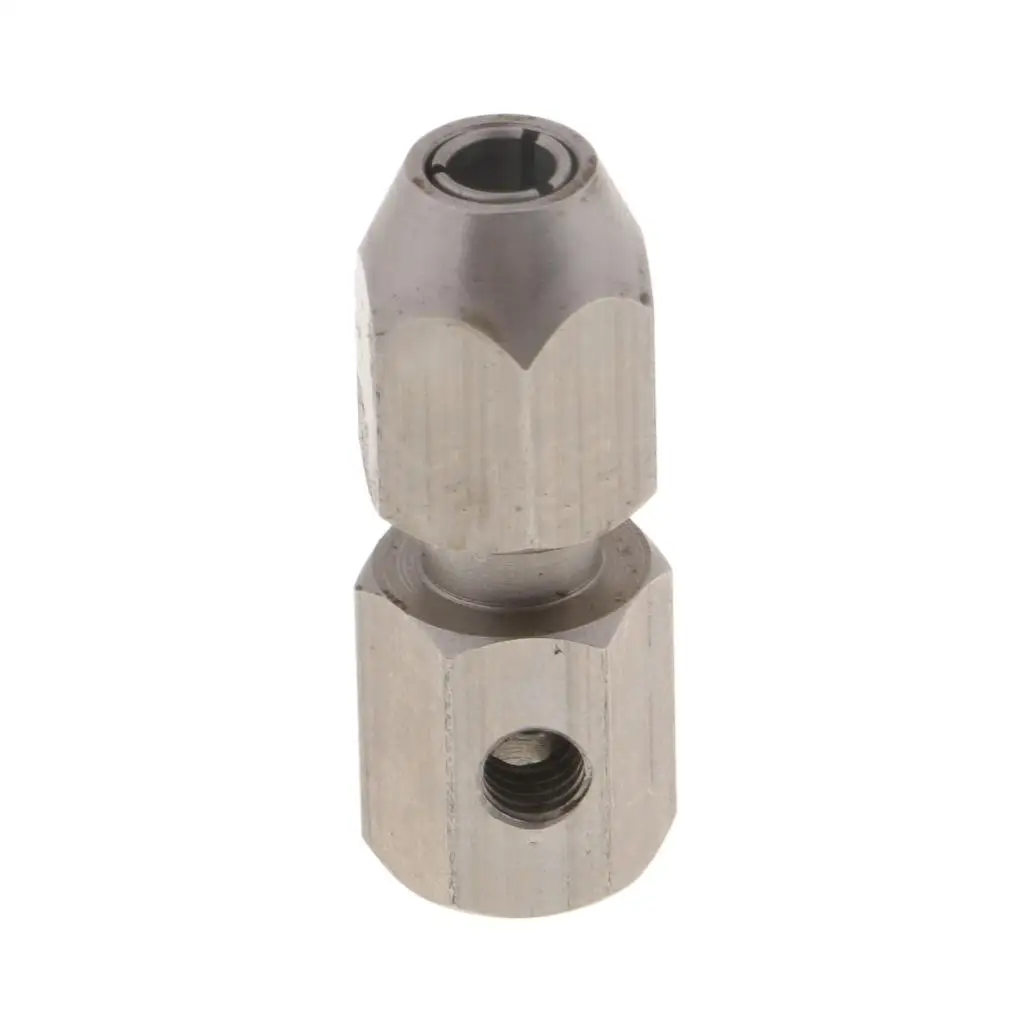 RC Motor Coupler Silver Metal Shaft Chuck Flexible Shaft Component for Remote Control Boat Upgrade