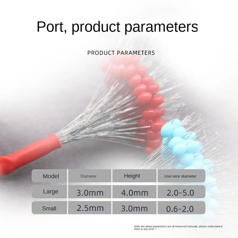 200 قطعة من ملحقات أدوات صيد الأسماك، سدادة بوبر، مستلزمات صيد الأسماك، فاصوليا مطاطية شفافة، فاصوليا الفضاء العائمة الناعمة #5