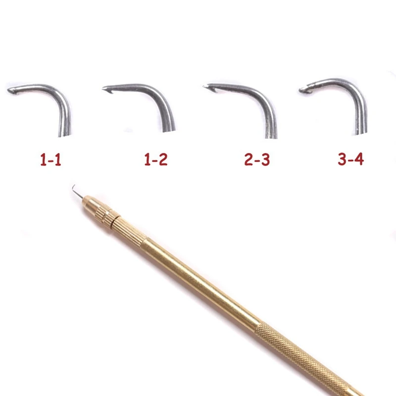 5Pcs Wig Hair Extension Hook Ventilating Needle For Wig Making Crochet Hook Tools Repair Lace Wigs Hook Needle