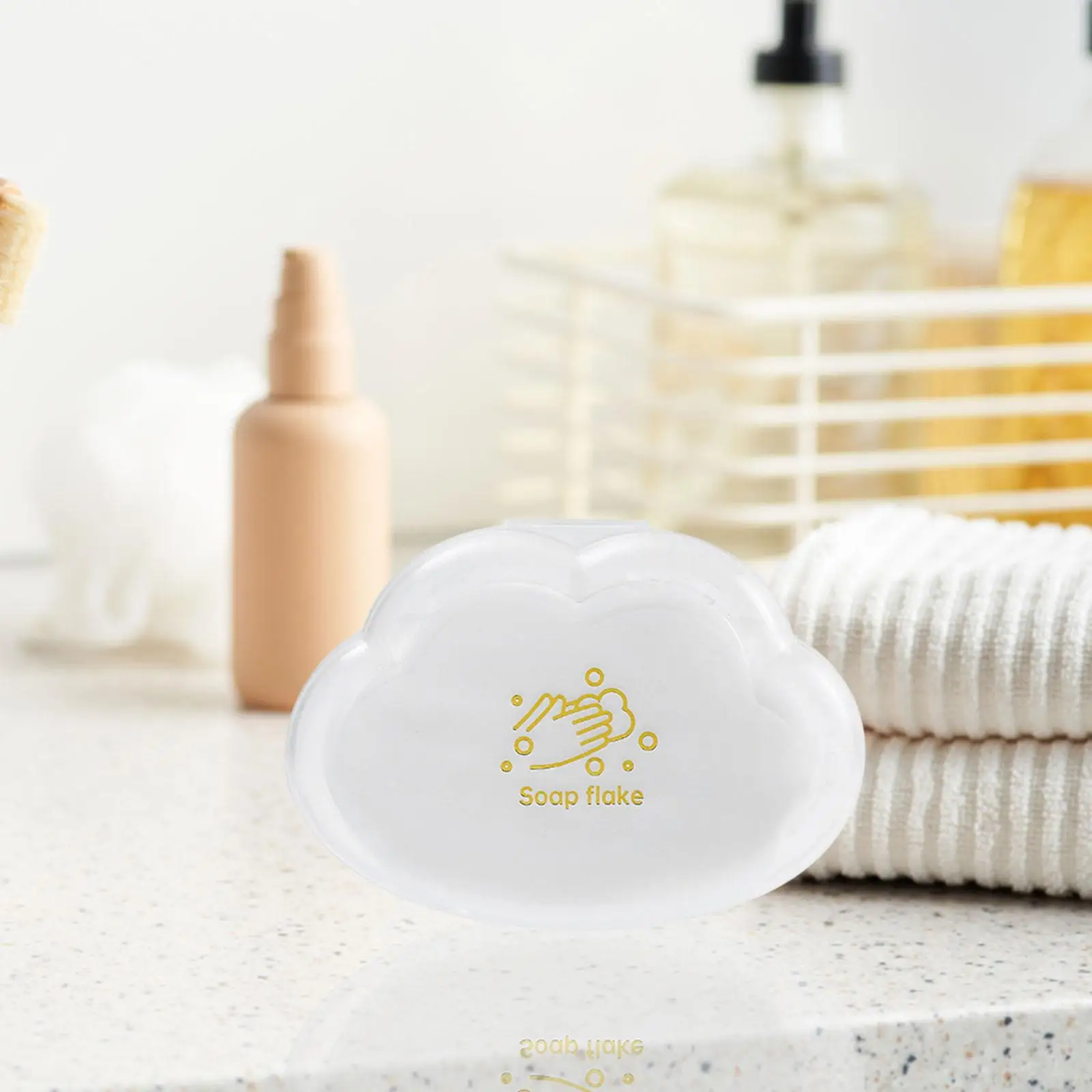 ポータブル石鹸シート,収納ボックス付き,屋外用品,軽量,50個