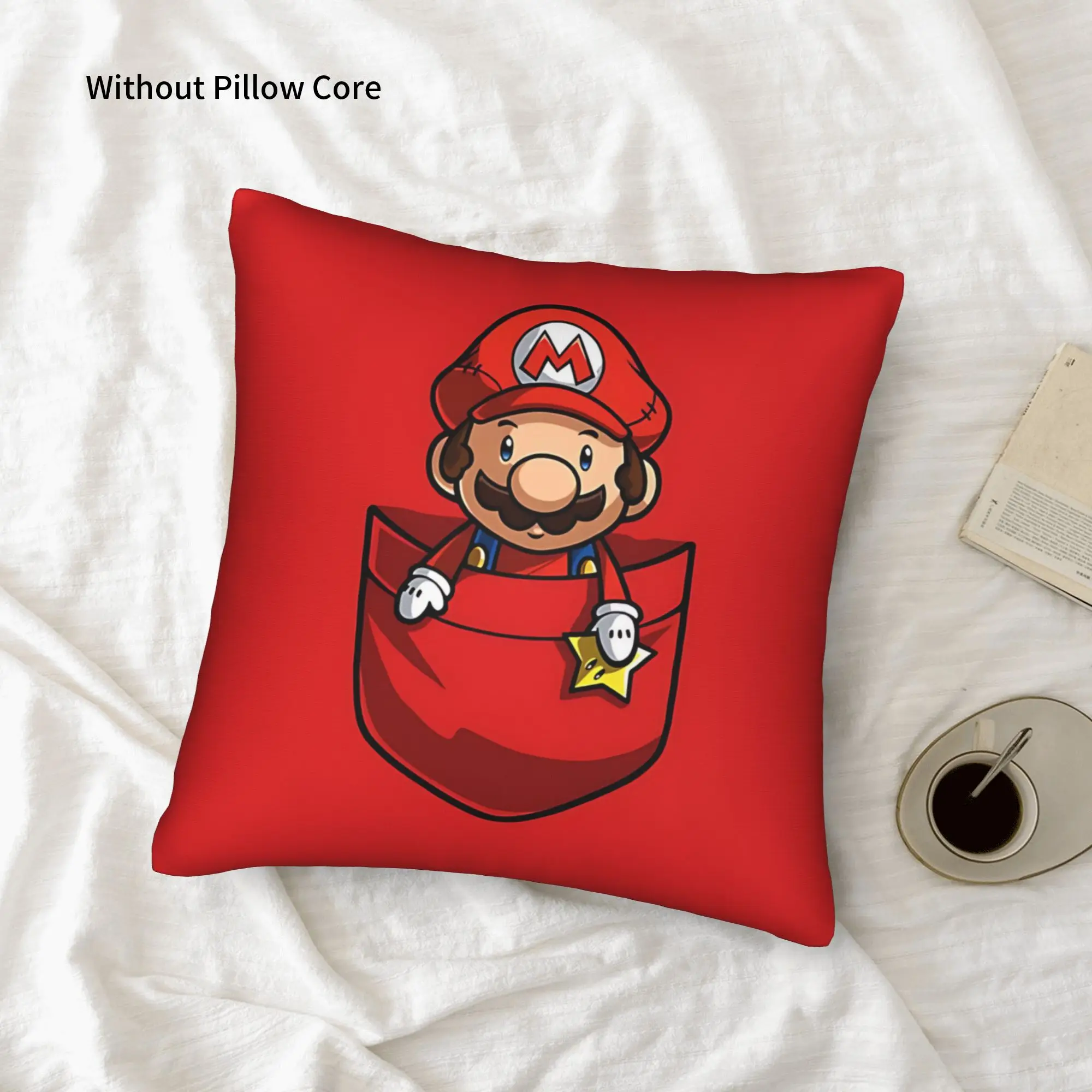 1PC Cartoon Super Mario Pillow Case Home Decor Items Double-Sided Printing  Sofa Cushion Bedroom Bedside Pillow