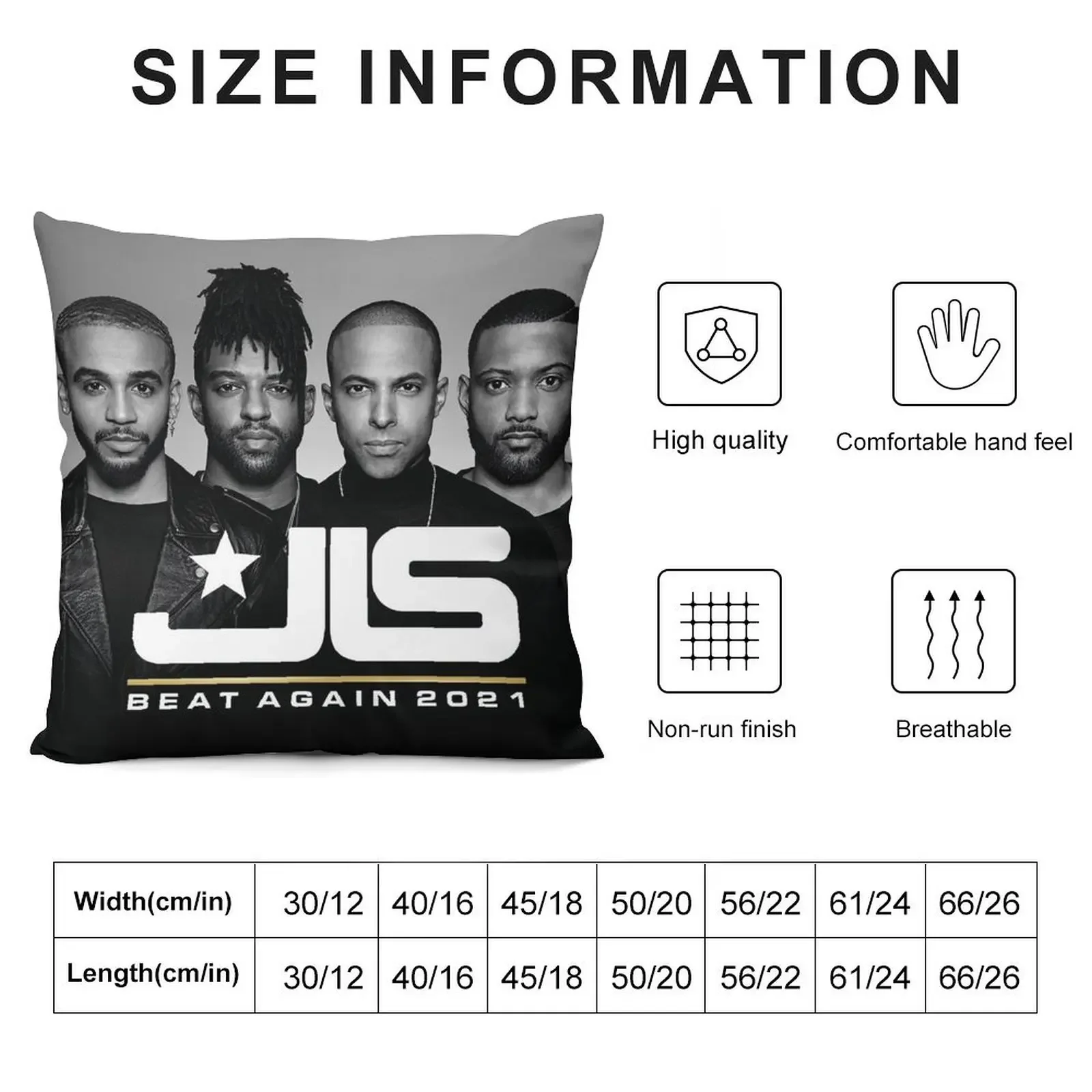 beat JLS again tour 2021 Throw Pillow Cushions For Decorative Sofa Luxury Pillow Case Pillow Covers Decorative