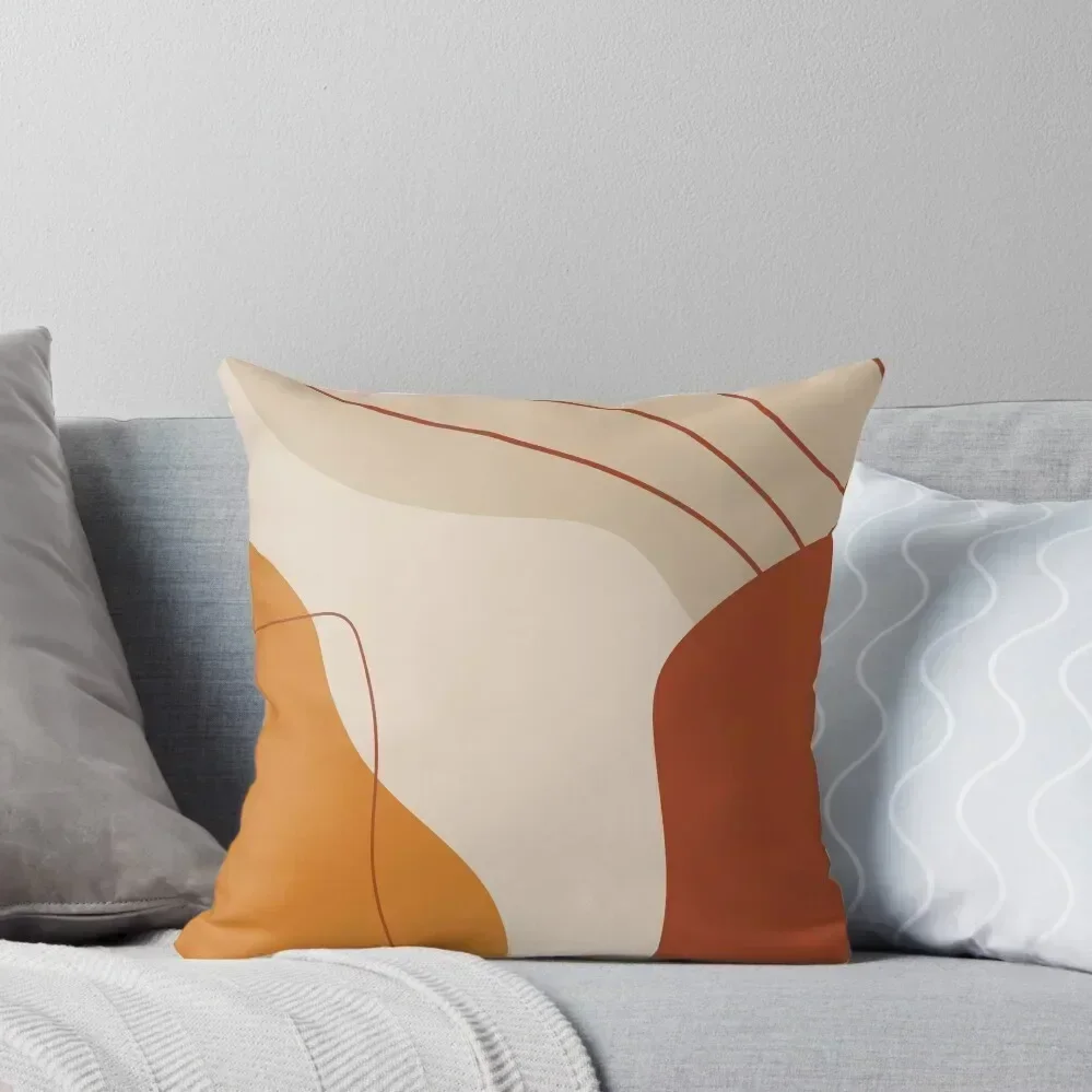 

Abstract Terracotta Throw Pillow Rectangular Cushion Cover Cushions For Sofa Plaid Sofa pillow