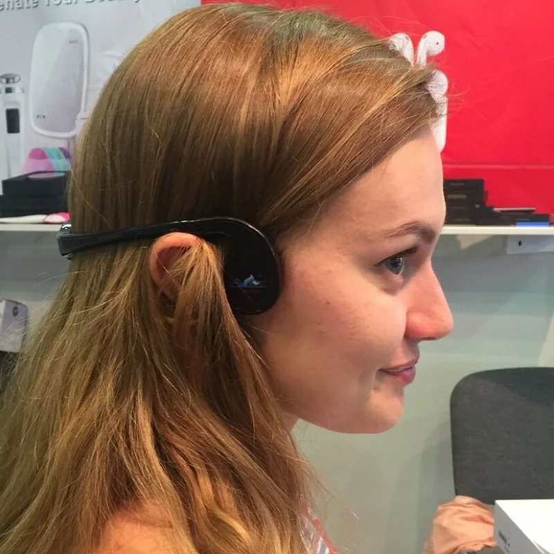 سماعات توصيل العظام Aquatalk H904، سماعة تدريب للسباحة مع جهاز إرسال واستقبال