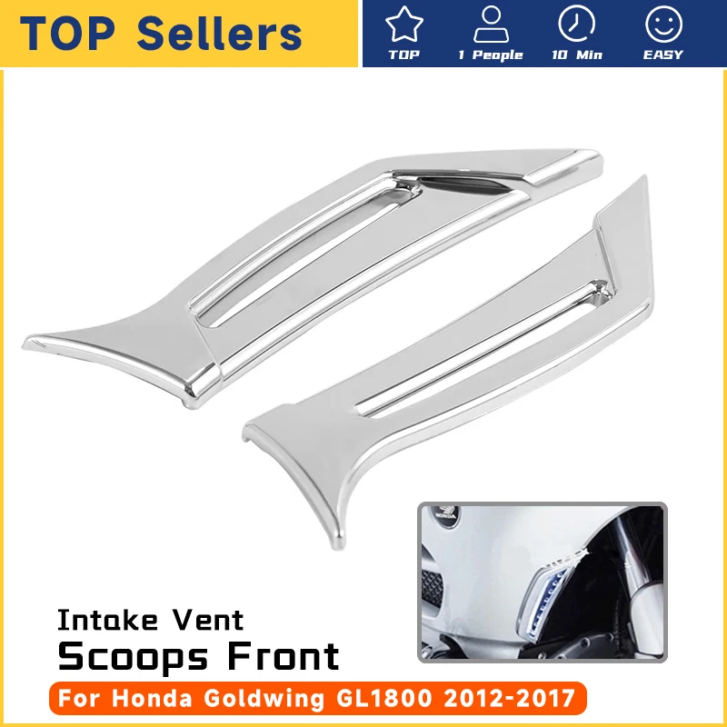 

Chrome Motorcycle Accessories Front Fairing Intake Vent Scoops Case for Honda Goldwing GL1800 GL 1800 2012-2017 2013 2016 2015