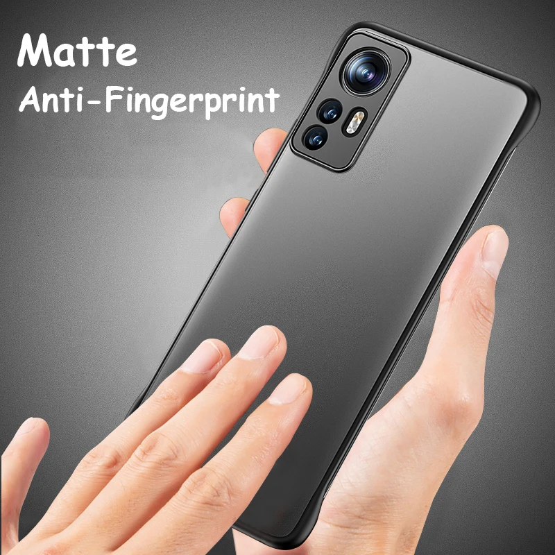 حافظة لهاتف شاومي Mi 11 Ultra 11i 10 12X 12S Pro Poco F3 حافظة ظهر شفافة من البلاستيك غير اللامع