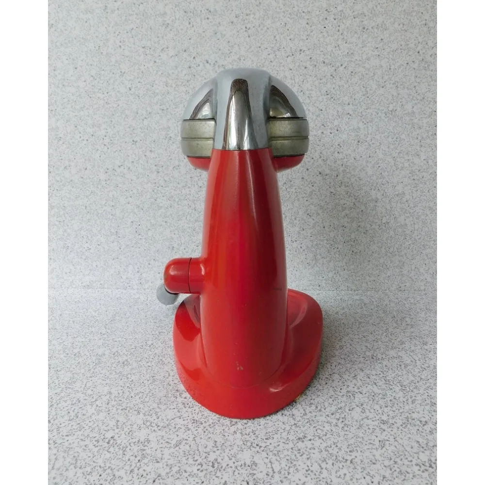 HAOYUNMA Vintage 1950s Red Juice King Manual Juicer, National Die Casting, Chicago