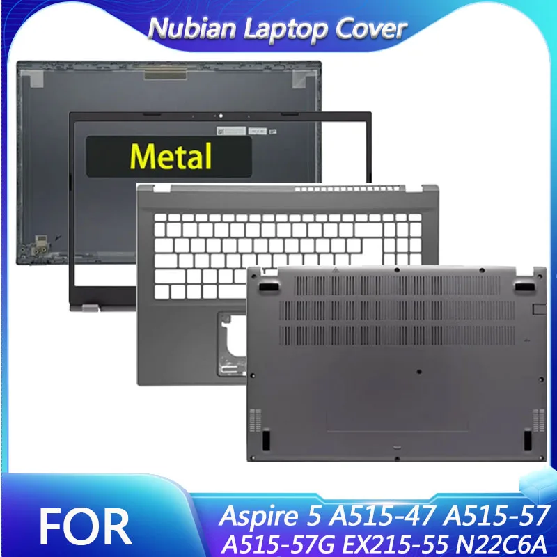 

Чехол для ноутбука Aspire 5 A515-47 A515-57 A515-57G EX215-55 N22C6A, задняя крышка ЖК-экрана, передняя панель, упор для рук, нижняя нижняя часть корпуса