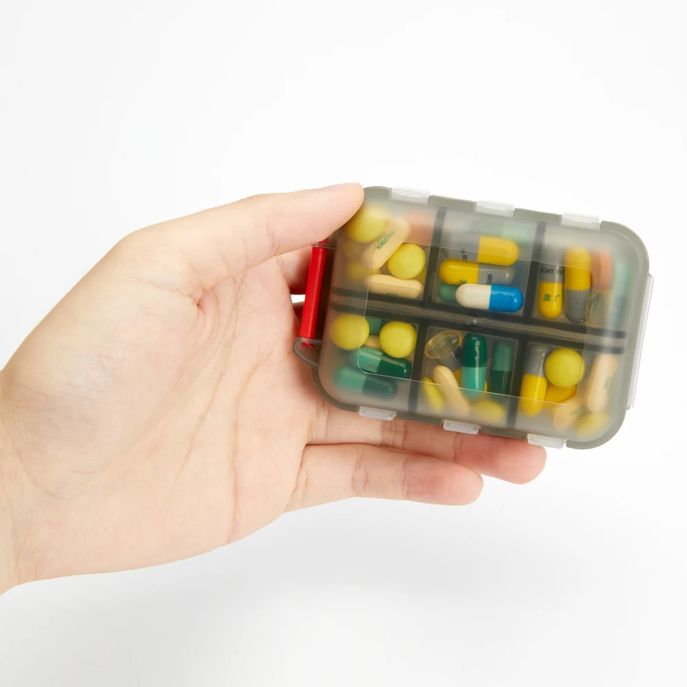 

12 Compartments Pill Case Daily Medicine Storage Box for Tablets Vitamin Fish Oil Travel Seal Proof Pill Organizer Container