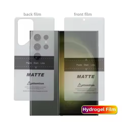 2Pcs Front/ Back Side Screen Protector For Samsung Galaxy S22 S20 S21 S23 Ultra/S9 S8 S10 Plus/S20 FE Matte Hydrogel Soft Film