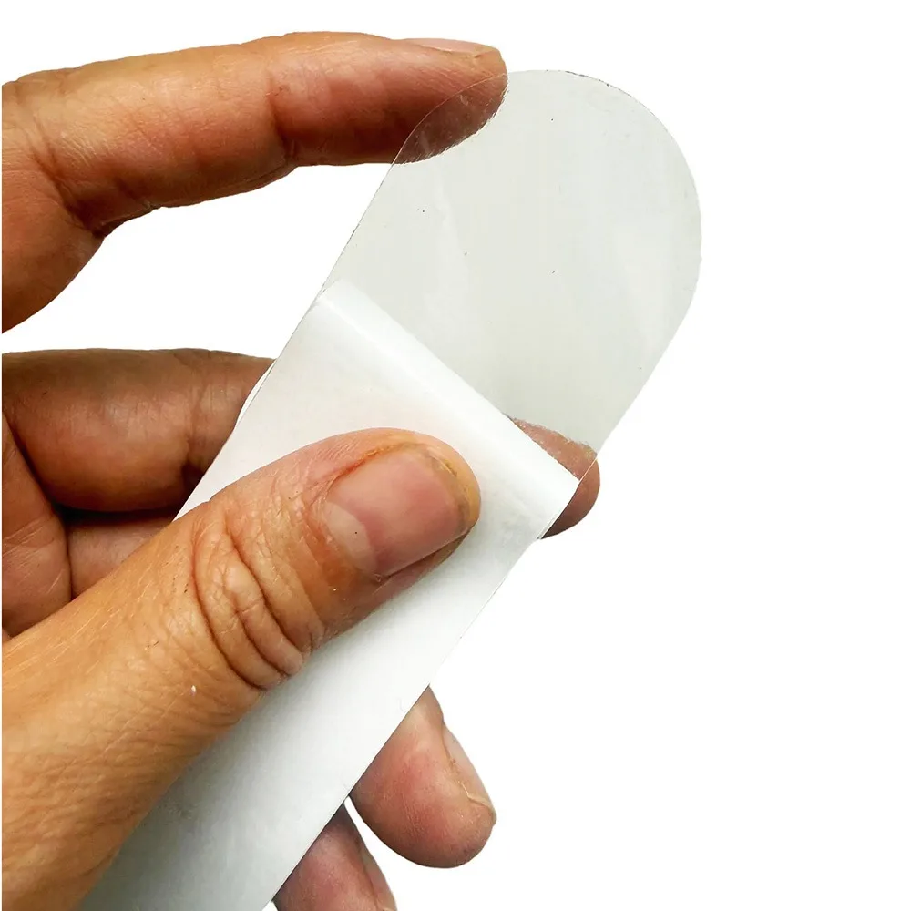 

Black&white Pickleball Racket Head Sticker TPU 37cm*3.5cm Frame Protective Sticker Waterproof Wear Resistant Paddle Head Tape