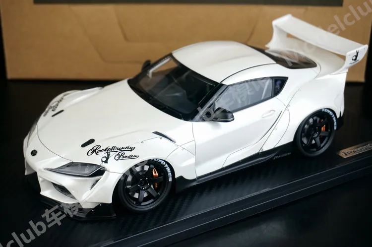 IG 1:18 Supra PANDEM A90 White JDM Simulation Limited Edition Resin Metal Static Car Model Toy Gift
