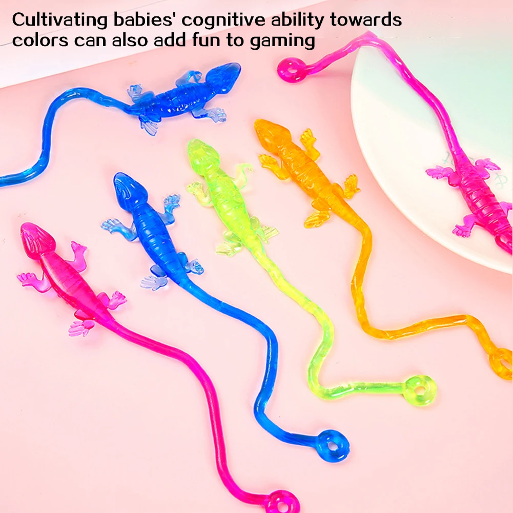 Stickys Wall Climbing Geckos Stress Relief Toy Safe For All Ages. Classroom Reward Fun