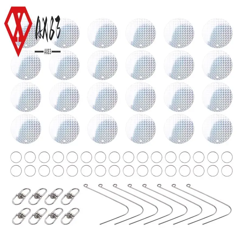 

AX83-24PCS/Set Bird Repellent Discs Reflective Hanging Device To Keep Birds Away Like Woodpeckers For Pigeons Woodpeckers