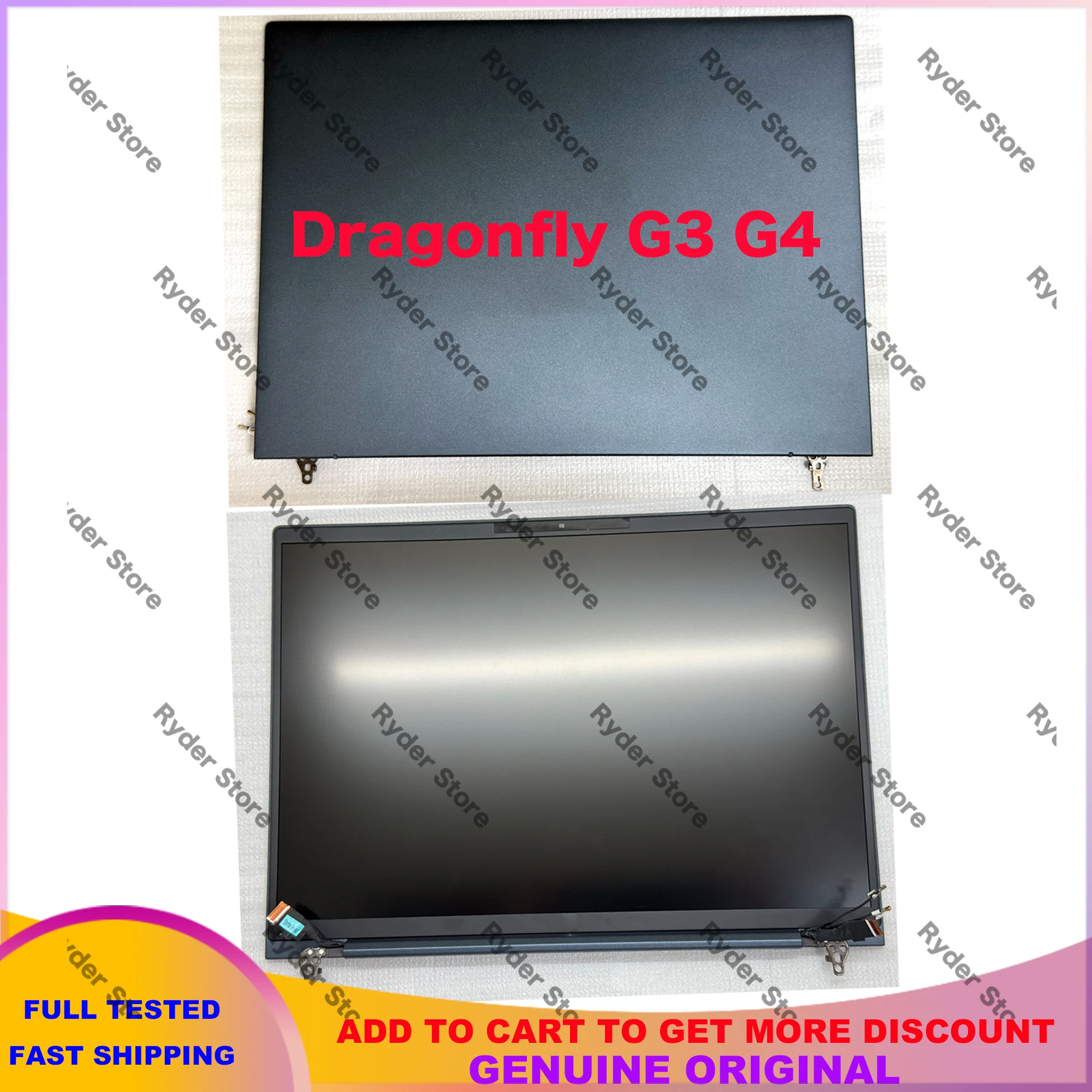 13.5“ 1920*1200 WUXGA 3K OLED For HP Elite Dragonfly G3 G4 LCD Touch Screen Replacement Full Assembly N12496-001 N12498-001