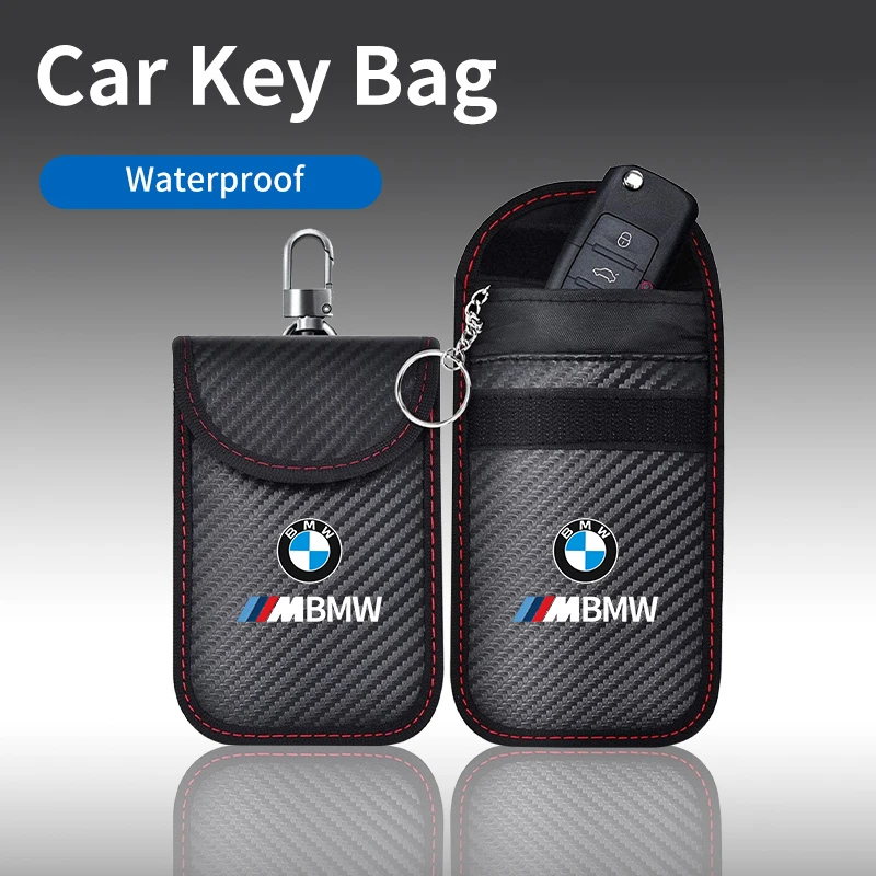 Car Key Case Signal Blocker Bag RFID Shielding Pocket For BMW E46 E90 E60 F10 E39 F30 E36 F20 E87 E90 E70 E91 E30 G30 E53 F31 