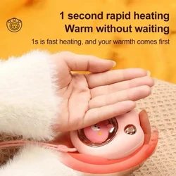 Electric Portable Hand Warmer 1200 Mah USB Charge Power Bank Pocket Hand Warmer Mini Cartoon Winter Explosion-proof Hand Warmer