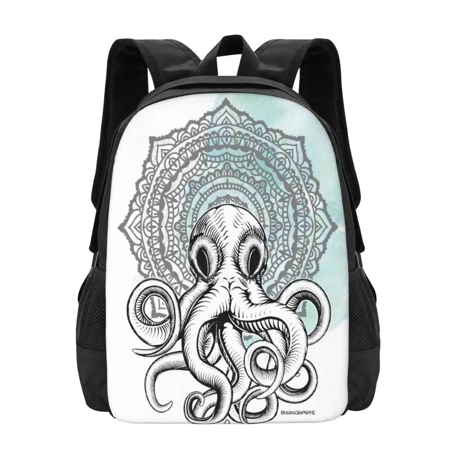 

Cthulhu Mandala Bag Backpack For Men Women Girls Teenage Cthulhu Octopus Octopus Kraken Mandala