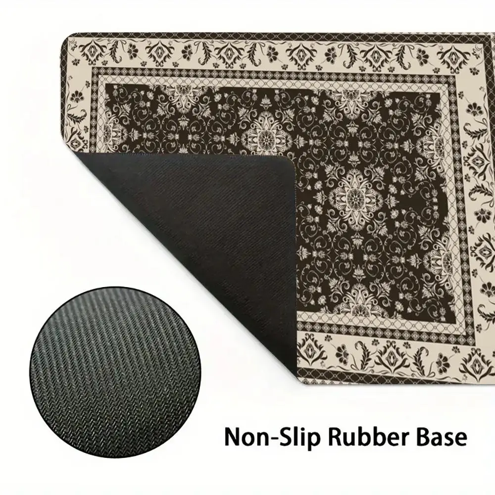 Retro-style pattern creative design mouse pad, high-quality Persian computer mechanical keyboard desk pad carpet