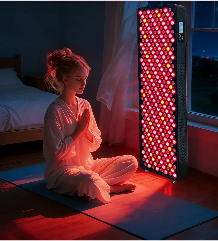 Red Light Therapy Pad, Full-Body LED Infrared Heating Mat for Pain Relief, Warm Leg & Abdomen, Photobiomodulation
