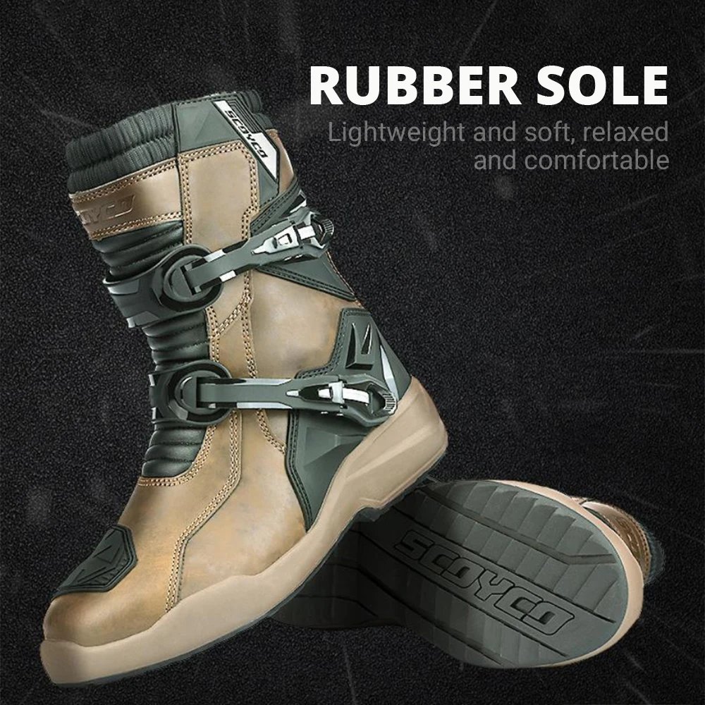 

Motorcycle Protective Boots Anti Fall Breathable Off-road Motorcycle Riding Shoes Road Riding Anti-skid And Wear-resistant Shoes