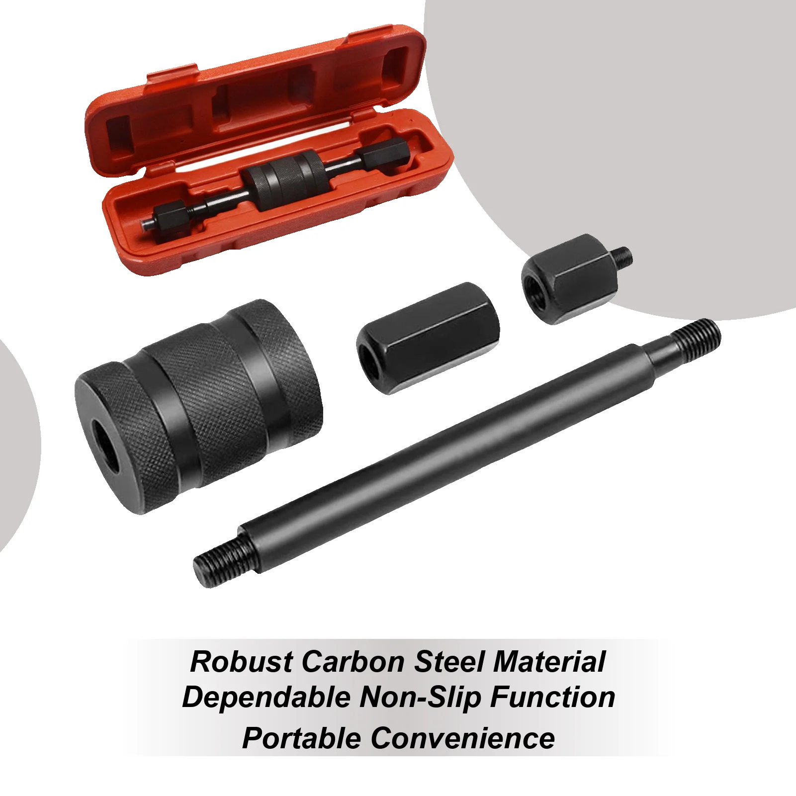 

Инструмент для снятия съемника форсунок Инструмент для извлечения форсунок с скользящим молотком Съемник из углеродистой стали для установки механики Разборка