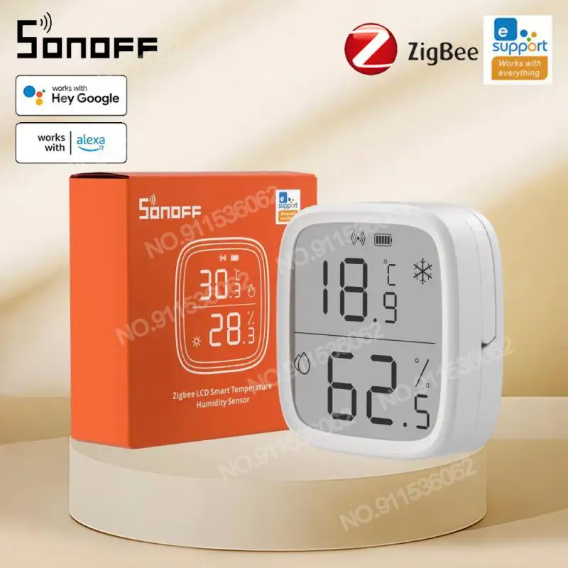 

SONOFF SNZB-02D Zigbee Temperature Humidity Sensor Smart Home Automation Real-time Monitor Ewelink Alexa Google Home Assistant